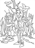 coloriage les lutins sournois et finaud